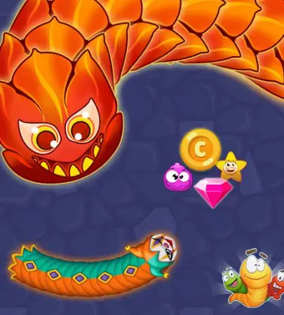 Worm Hunt Snake Game IO Zone